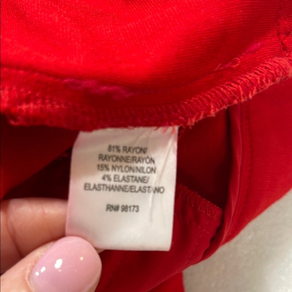 Worth sz 14 Women's Red Pants - Picture 5 of 7